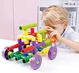 PULSBERY 50+ Creative Pipe Building Blocks Toy Set for Kids | Colorful Puzzle Construction Learning Toys for Boys & Girls | Educational Blocks for 3-8 Years | Fun Toy for Toddlers & Preschoolers