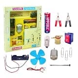 FunBlast Science Experiment Kit – Science Kit for Kids, STEM Kit, Electric Circuit Kit for Students with Motor Fan Toy, DIY Science Kit for Students, Science Experiment Kit - Random Color