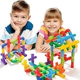 Toy Imagine 30+ Pipe Puzzle Blocks Set for Kids – Creative Building Toys for 3-8 Year Old Boys & Girls – Educational Construction Toy for Learning & Indoor Play – Multicolor Preschool Activity Game
