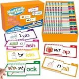 SHNMN 30PCS Read and Rhyme Flip Books, Interesting Word Family Flip Books, ABC Vocabulary Cards, Sight Words Flash Cards Kindergarten, Read and Rhyme Flip Activity Book