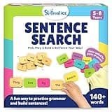 Skillmatics Educational Board Game - Sentence Search, Fun Learning Toys and Games for Kids, Sentence Building Activity, Creative Word Play, 120+ Tiles (1.3 x 1 Inches), Gifts for Ages 5, 6, 7, 8